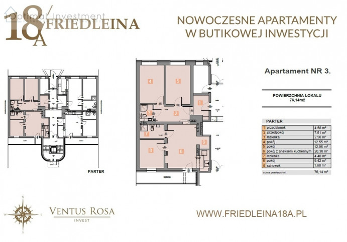 Mieszkanie Sprzedaż Kraków Krowodrza Józefa Friedleina 13