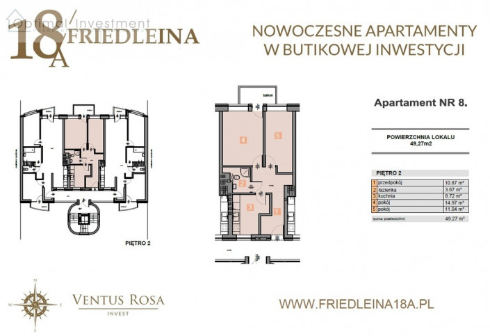 Mieszkanie Sprzedaż Kraków Kraków-Krowodrza Józefa Friedleina 6